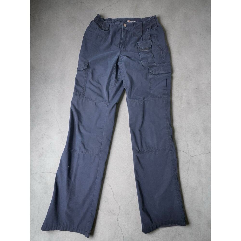 5.11 Tactical Series Pants Womens 2 Long Navy Cargo Ripstop Utility Workwear